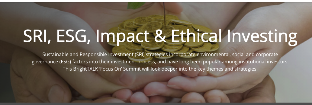 ESG webinar Brightalk